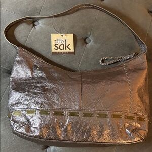 The SAK Bridget leather hobo bag -Pyrite Metallic color NEW with tags